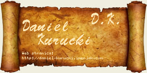 Daniel Kuručki vizit kartica
